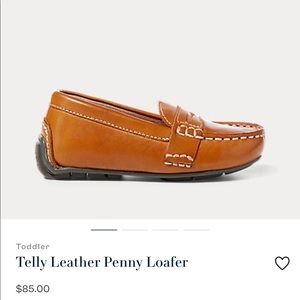 NWOT polo by Ralph Lauren leather shoes (Boys 5.5)